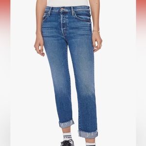 MOTHER Superior The Scrapper Cuff Ankle Fray Jeans